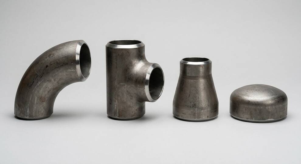 مجموعه فیتینگ جوشی ASME B16.9 شامل زانویی، سهراهی و ردیوسر با Bevel